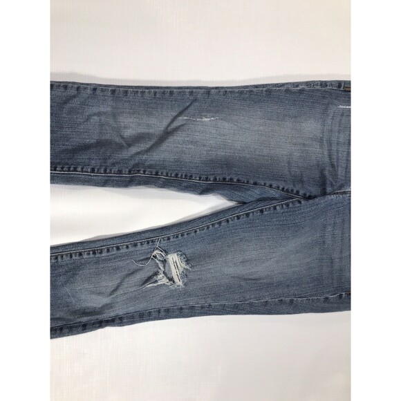 Ann Taylor Loft Jeans Womens Sz 27/4P Petite Modern Skinny Distressed 28" Inseam - Picture 3 of 7